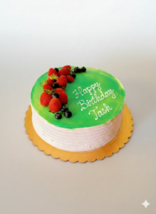 Mint Birthday cake